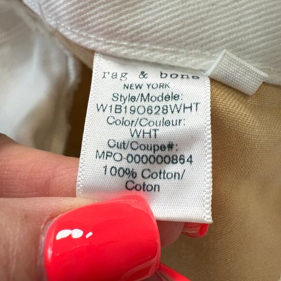 Women's‎ Rag & Bone Anna White Zip Front Denim Blue Jean Mini Skirt Size 30 NEW - Picture 4 of 10